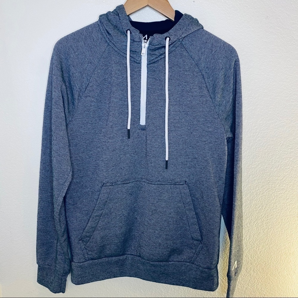 Qwick-Dry Pullover Sweatshirt Hoodie. Grey Sz:S
